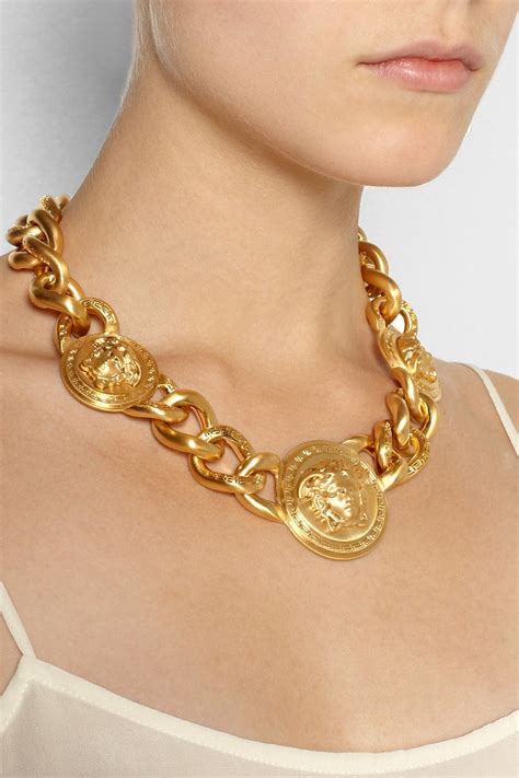 does versace use gold|versace necklace real gold.